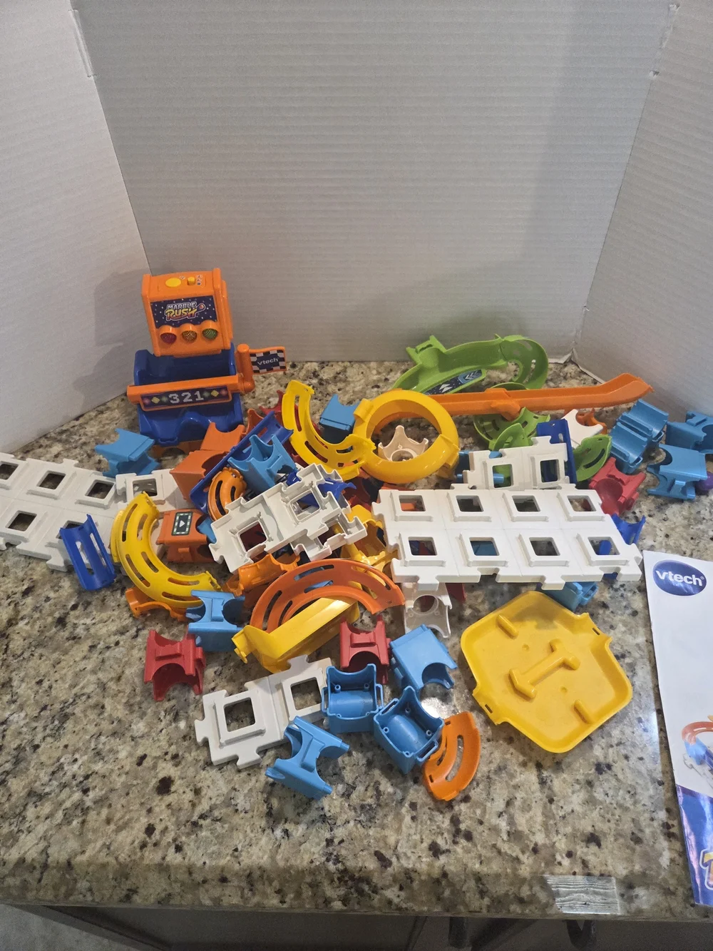 VTech Marble Rush Raceway Set 75 Pieces Building Racetrack Years 4+ Incomplete